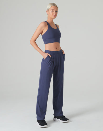 Allan Viscose recht dansbroek Blauw