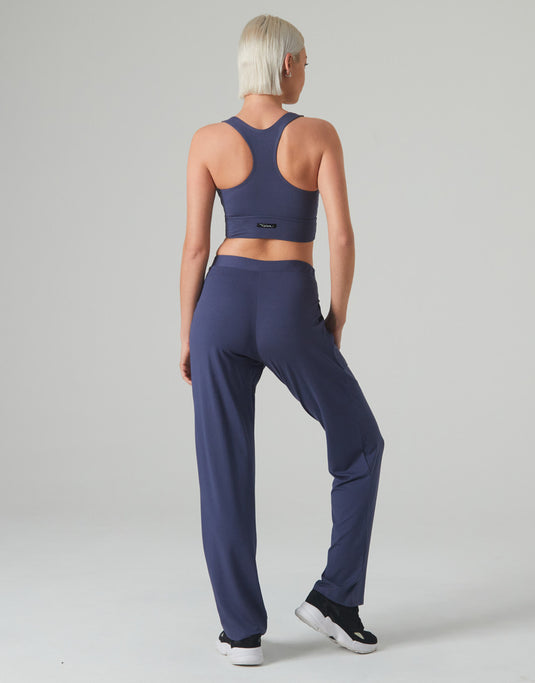 Allan Viscose recht dansbroek Blauw