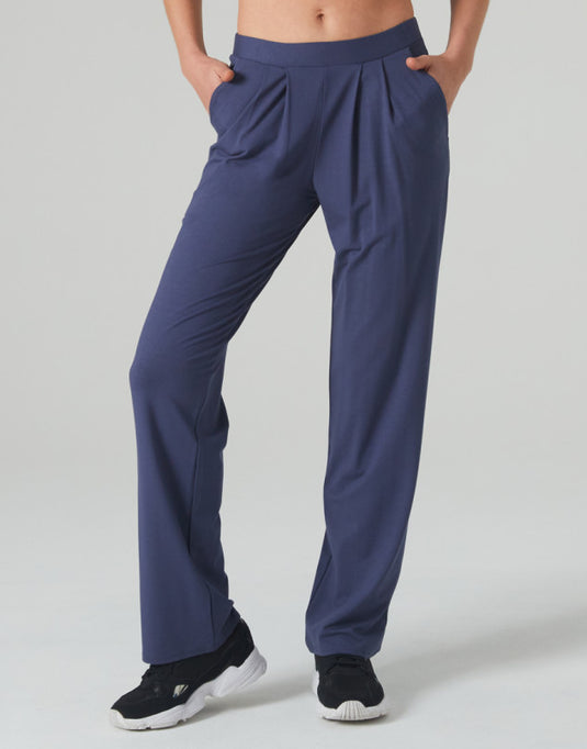 Allan Viscose recht dansbroek Blauw