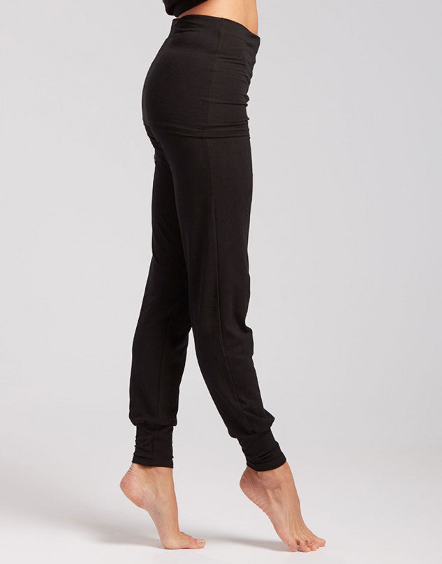 Laad het plaatje in de Viewer, Alto Dans en Yoga Broek Brede Band/Rokje Viscose zwart
