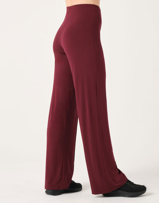 Aoste Dansbroek Hoge taille Viscose Bordeaux