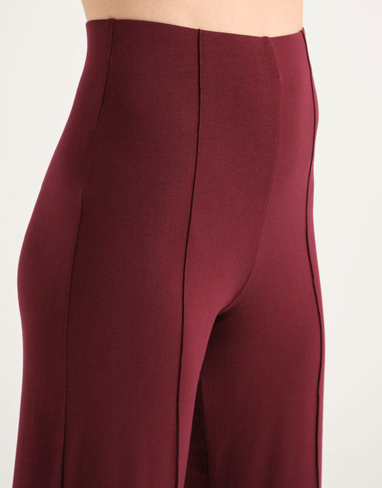 Aoste Dansbroek Hoge taille Viscose Bordeaux