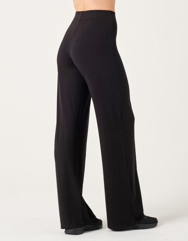 Laad het plaatje in de Viewer, Aoste Dansbroek Hoge taille Viscose Zwart
