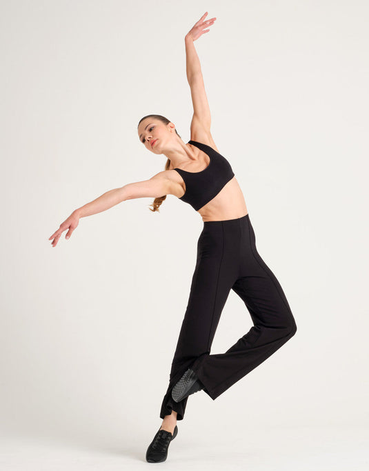 Aoste Dansbroek Hoge taille Viscose Zwart