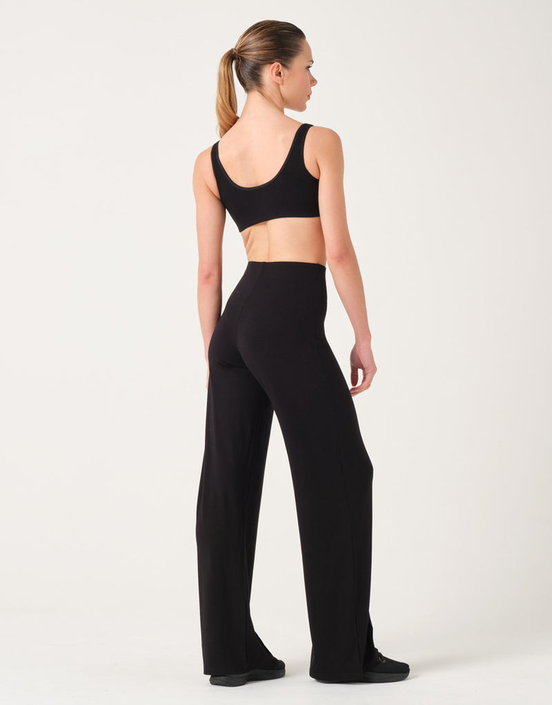 Laad het plaatje in de Viewer, Aoste Dansbroek Hoge taille Viscose Zwart
