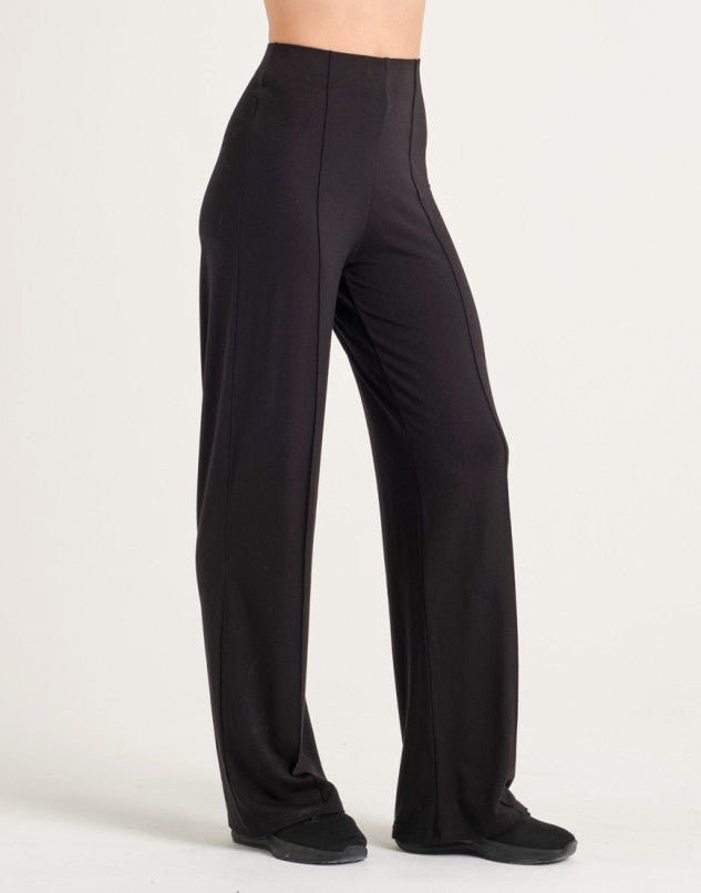 Laad het plaatje in de Viewer, Aoste Dansbroek Hoge taille Viscose Zwart
