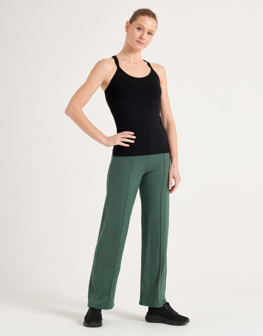 Aoste Dansbroek Hoge taille Viscose Groen (Cactus)
