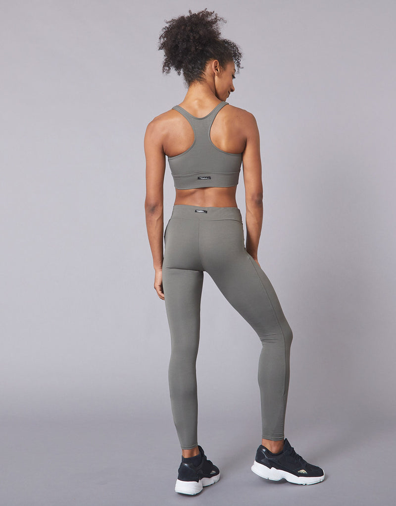 Laad het plaatje in de Viewer, Atma Yoga Dans Legging Viscose Grijs/Groen
