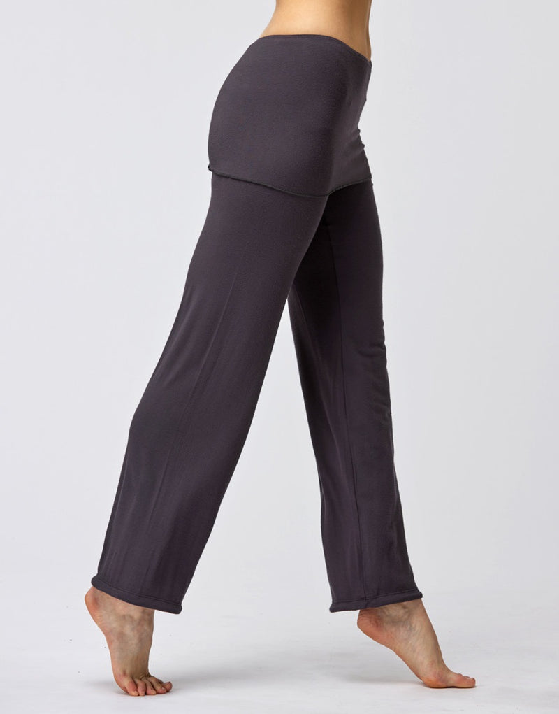 Laad het plaatje in de Viewer, Baby Yoga Dans Broek Lang Heupstuk Grijs Paars (Carbon)
