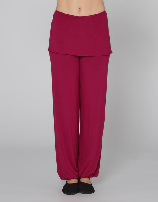 Baby Yoga Dans Broek  Lang heupstuk bordeaux (Bordeaux)