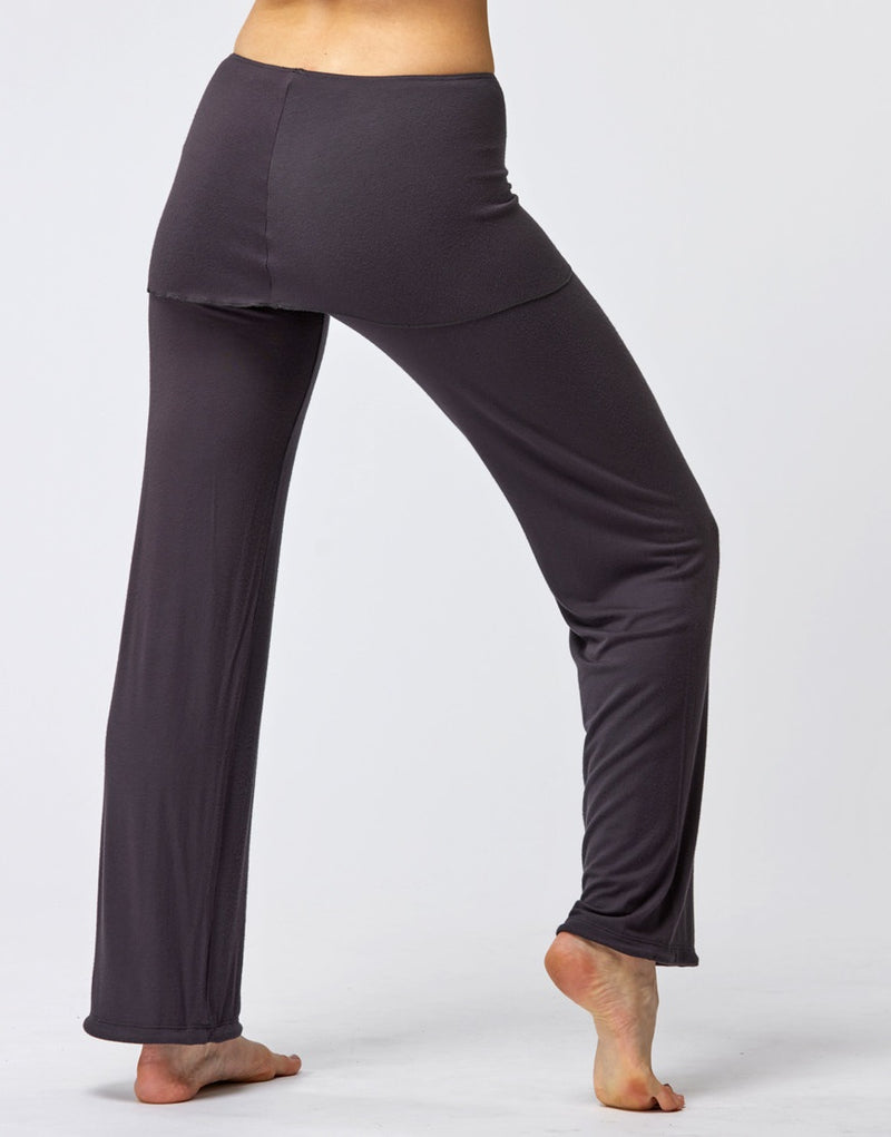 Laad het plaatje in de Viewer, Baby Yoga Dans Broek Lang Heupstuk Grijs Paars (Carbon)
