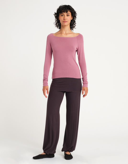 Baby Yoga Dans Broek Lang Heupstuk bruin (carbon)