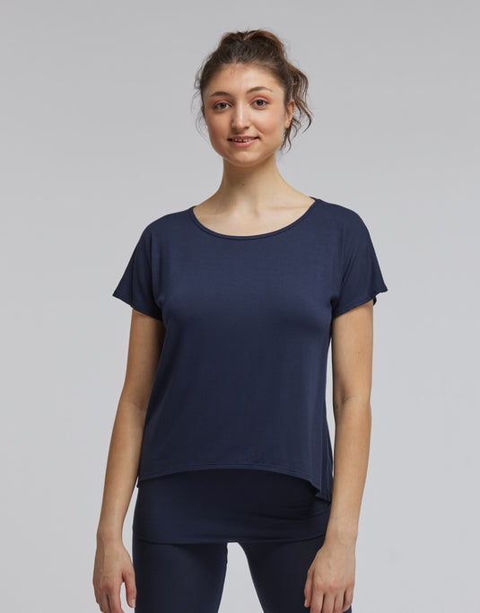 Badine T-Shirt Korte Mouw Blauw (Marine)