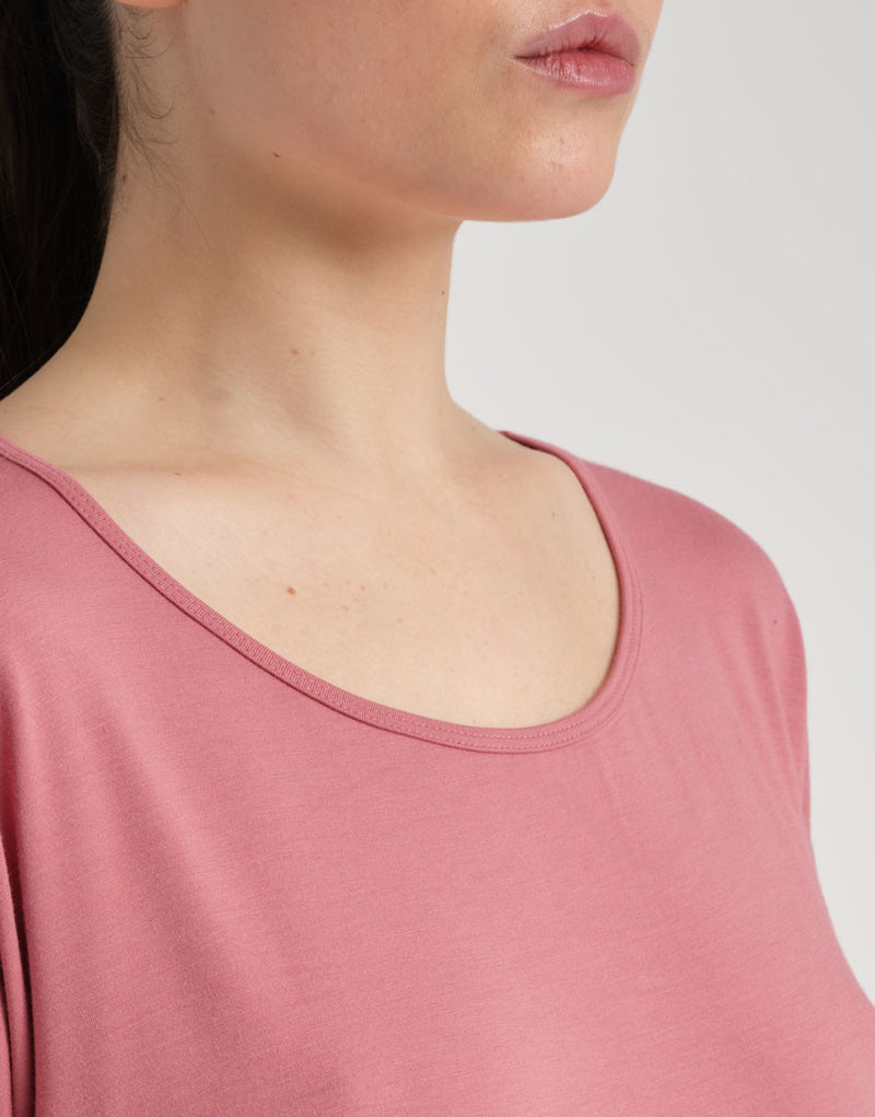 Laad het plaatje in de Viewer, Badine T-Shirt Korte mouw Roze (Rosy)
