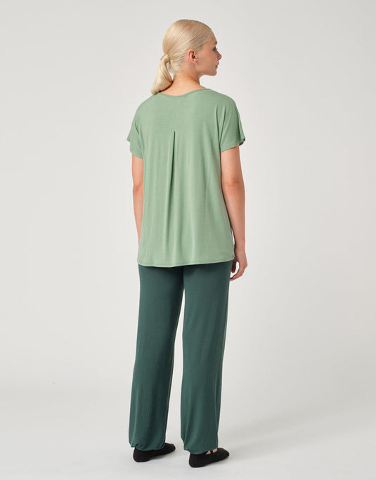 Badine T-Shirt Korte Mouw Zacht Groen (Matcha)