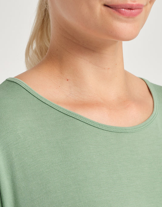 Badine T-Shirt Korte Mouw Zacht Groen (Matcha)