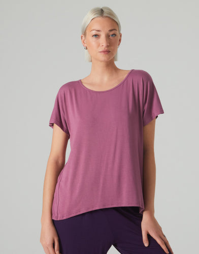 Badine T-Shirt Korte mouw Paars (Mauve)