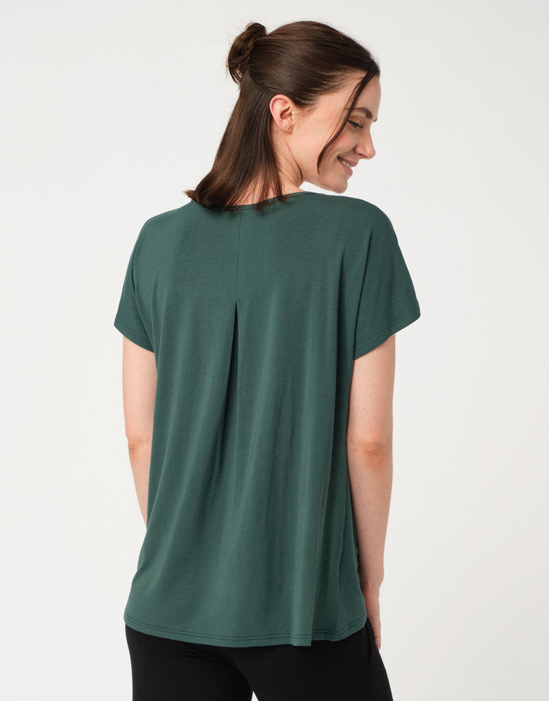 Laad het plaatje in de Viewer, Badine T-Shirt Korte Mouw Groen (Eden)
