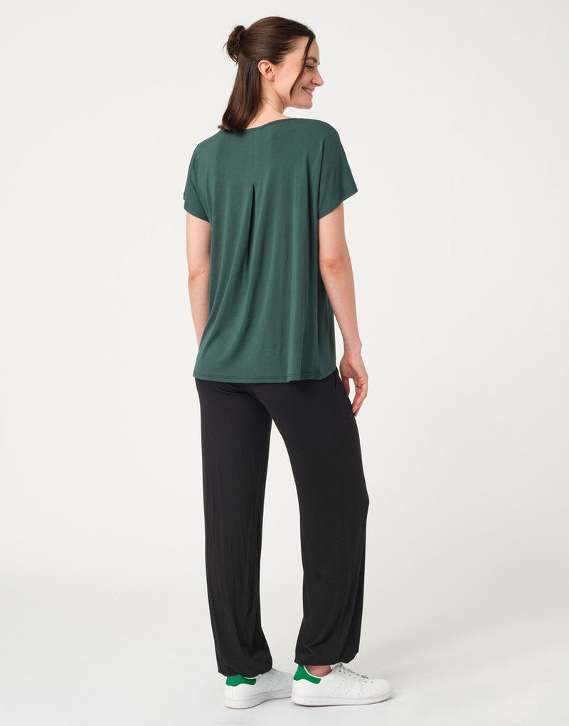 Laad het plaatje in de Viewer, Badine T-Shirt Korte Mouw Groen (Eden)
