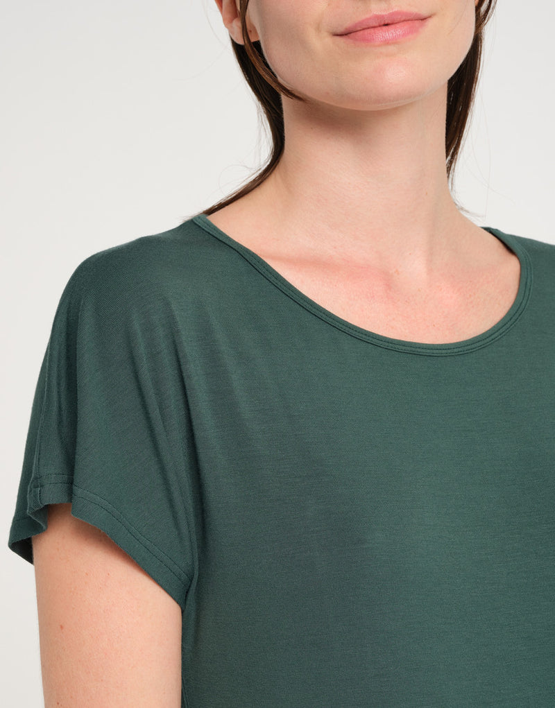 Laad het plaatje in de Viewer, Badine T-Shirt Korte Mouw Groen (Eden)
