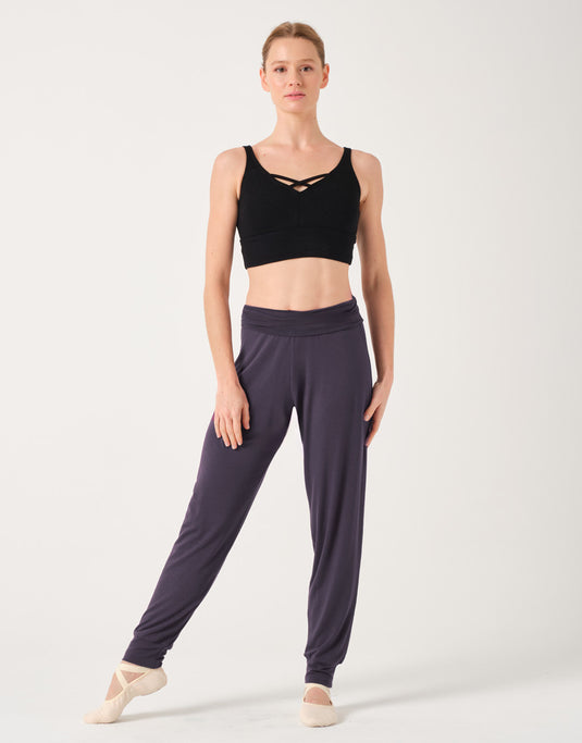 Baxter Yogabroek Rolband Viscose Grijs