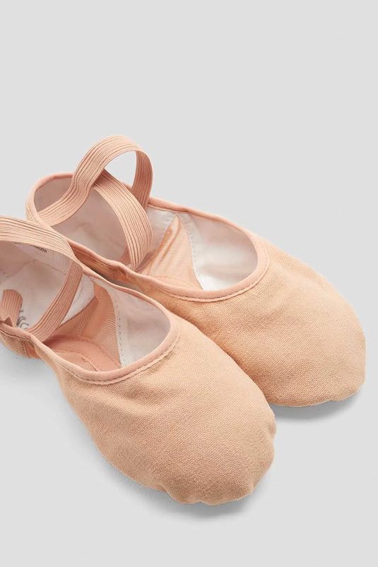 S0271L Dames Pro Arch canvas balletschoenen Splitzool Roze (Pink)