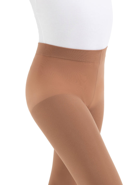 1915 Ultra Soft Balletpanty met Voet Donker Bruin (SUN)