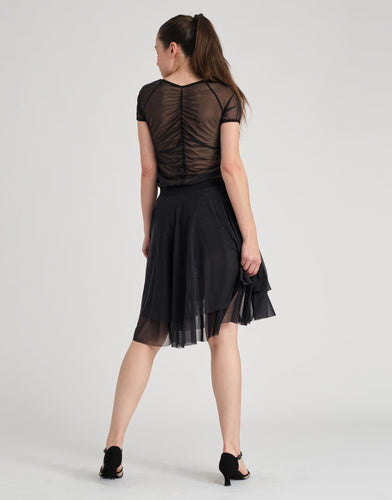 Doriane Rok met ingebouwde short Voile Stretch Zwart