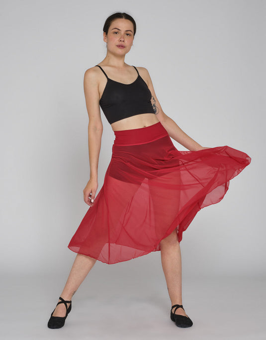 Dorothy Lange Rok Voile Stretch Rood