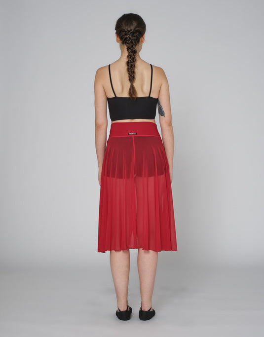 Dorothy Lange Rok Voile Stretch Rood
