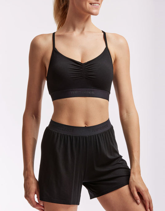 Gema Short Viscose Zwart