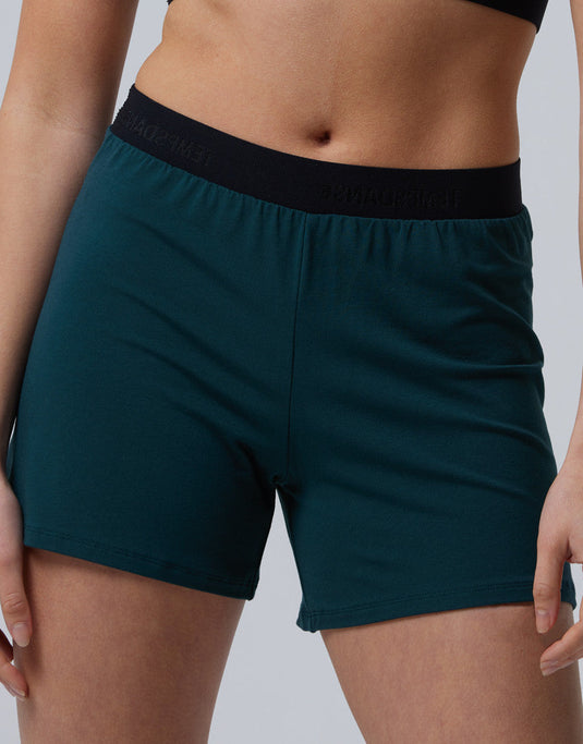 Gema Short Viscose Donker Groen