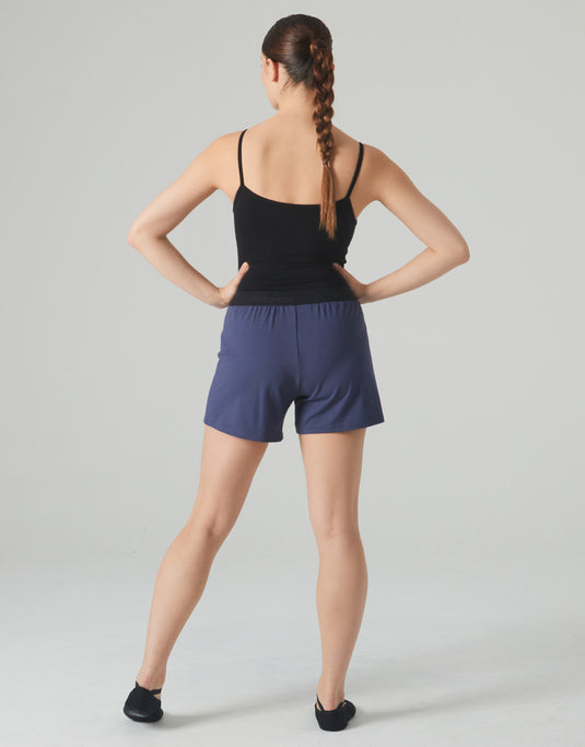 Gema Short Viscose Blauw (Midnight blue)