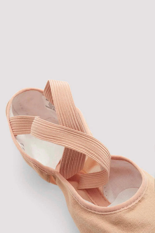 S0271L Dames Pro Arch canvas balletschoenen Splitzool Roze (Pink)