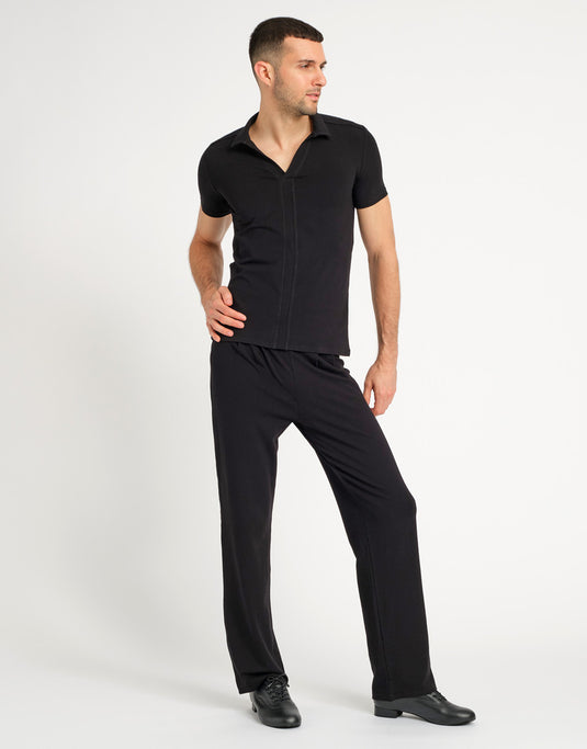 Otello Heren Dance t-shirt Viscose Zwart