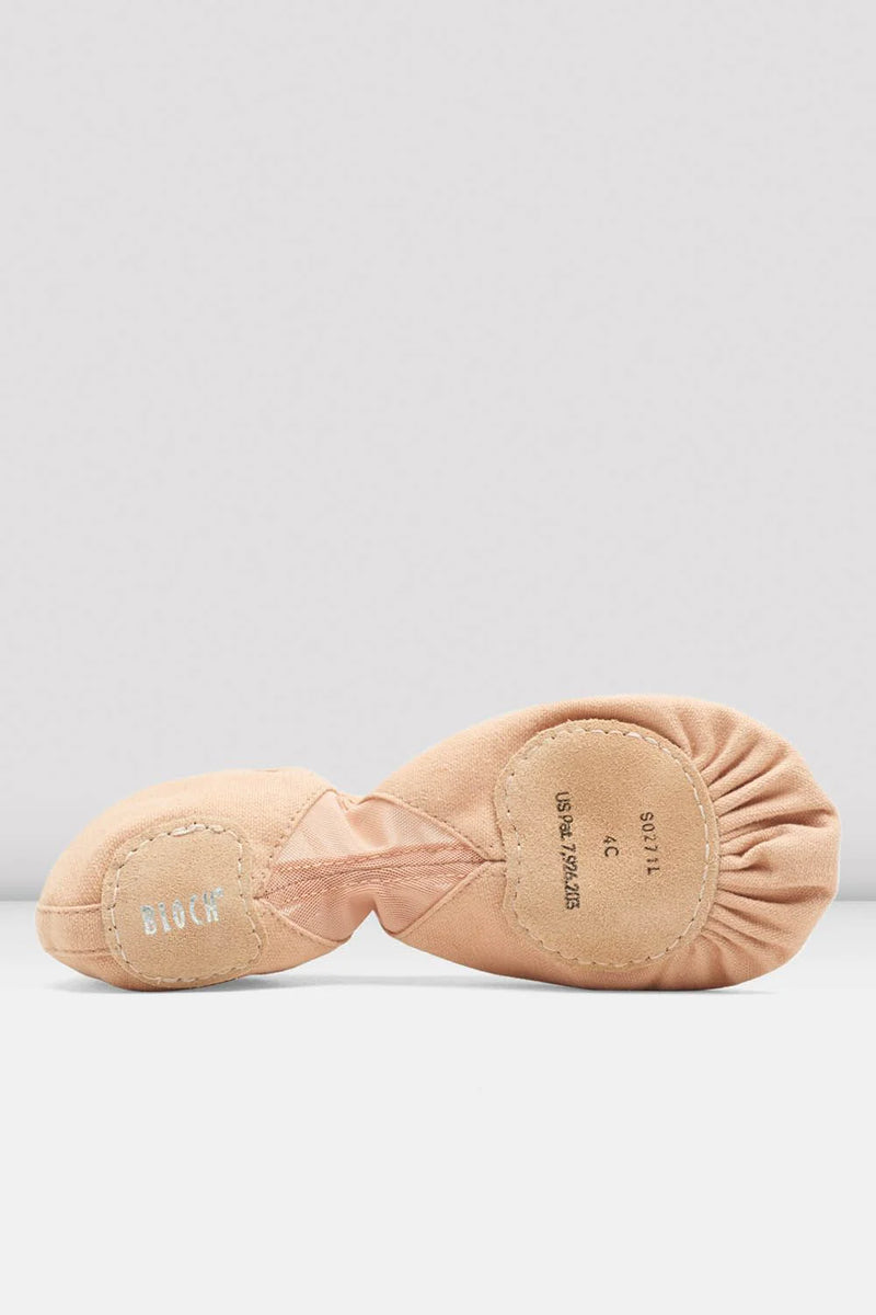 Laad het plaatje in de Viewer, S0271L Dames Pro Arch canvas balletschoenen Splitzool Roze (Pink)

