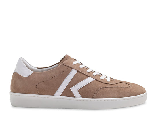 Salerno 28074 Beige Suède / Leer wit