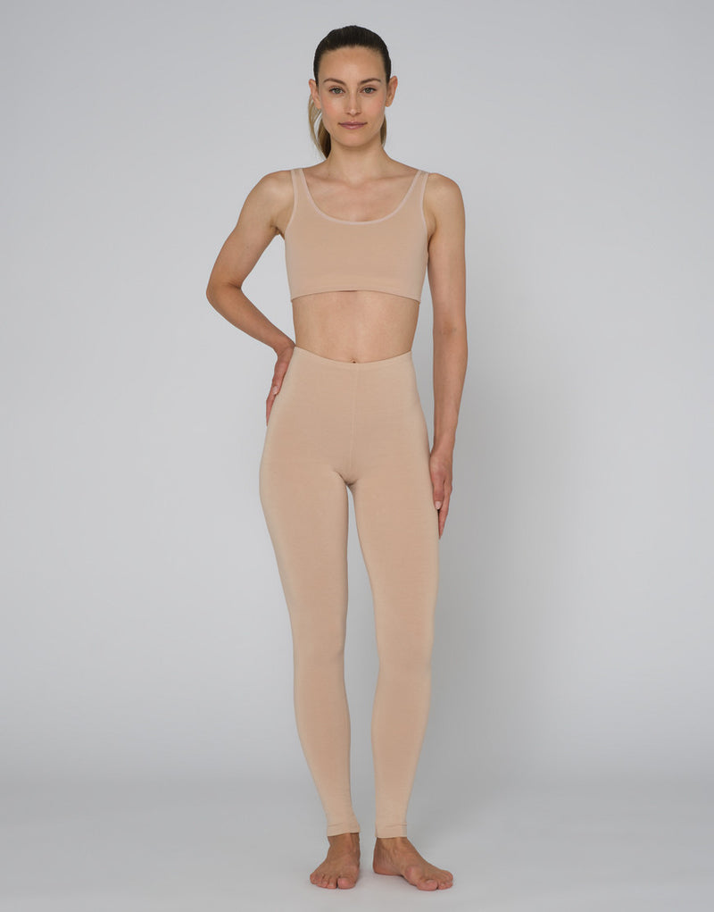 Laad het plaatje in de Viewer, Vixum Legging Viscose Beige
