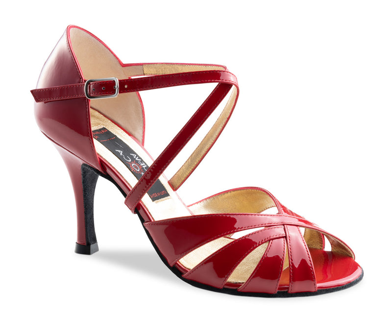 Nueva Epoca Adora Dames Tango Dansschoenen Rood Lakleer cm