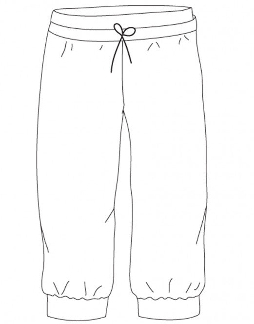 Bakara Driekwart Broek Bamboe Grijsblauw (Ardoise)