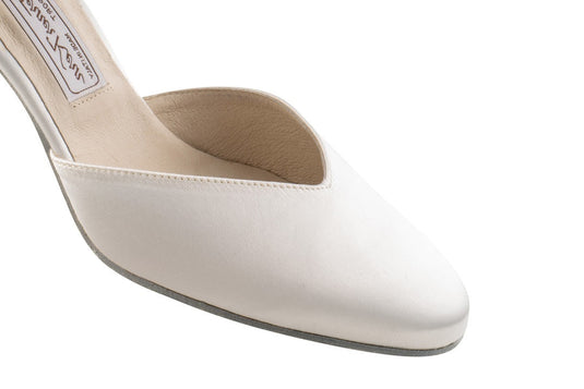 Betty LS Wit Satijn 6.5 cm