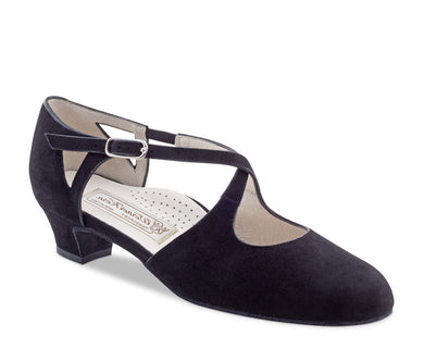 Gala Comfort Zwart Suède 3.4 cm