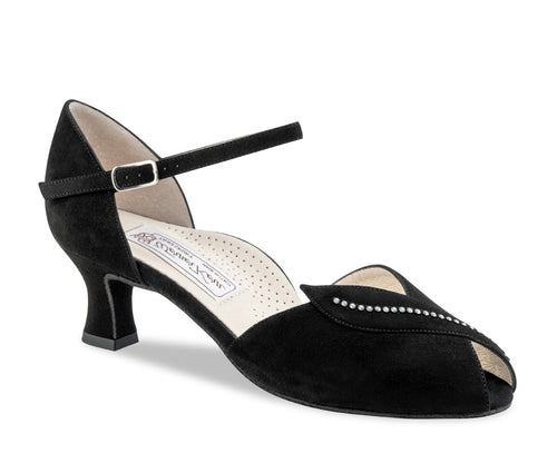 Ilona Comfort Zwart Suède 5 cm