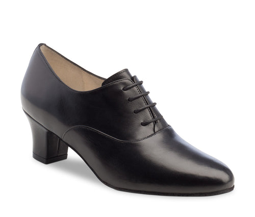Olivia Comfort Zwart Leer 4.5 cm