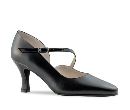 Rita Zwart Leer 6.5 cm
