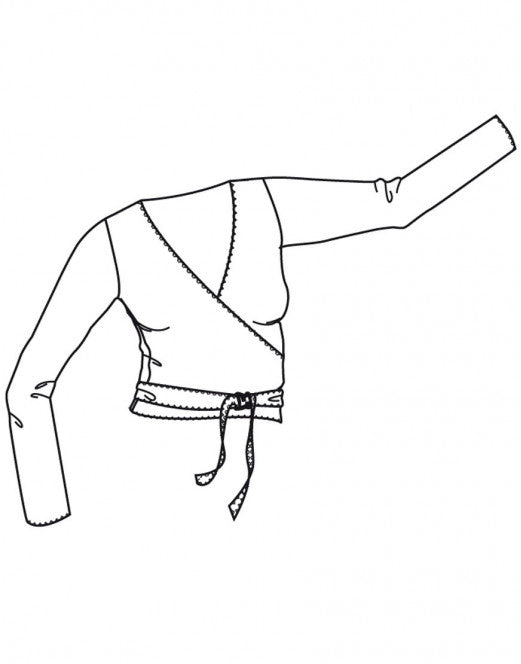 Vigueur Ballet Wikkelvest Kort Lavendel (Lavand)